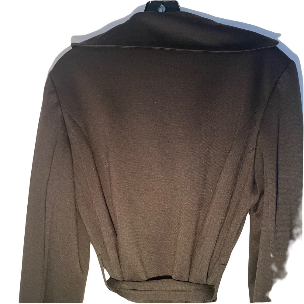 Cynthia Rowley Black Ruffle Jacket size large - Picture 3 of 8